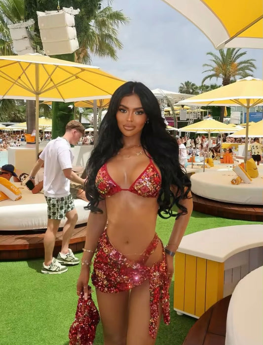 Sant Rafael Sequin Bikini Set