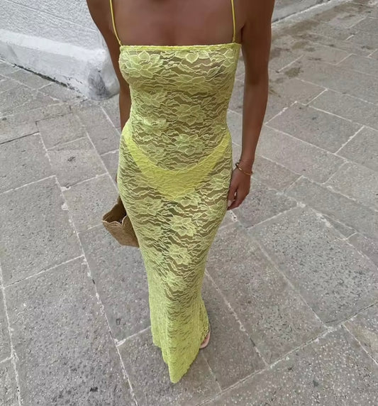 Limon Lace Maxi Dress