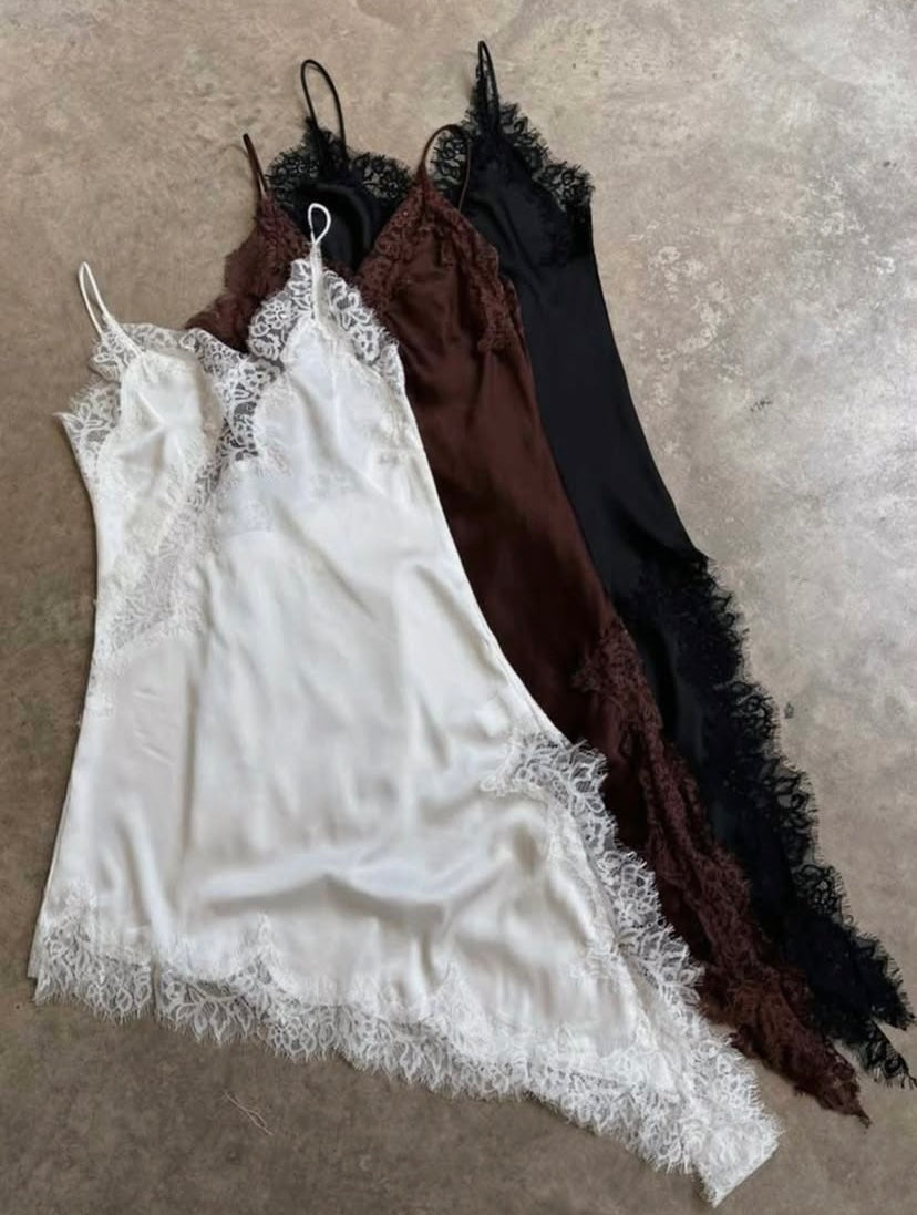 Brigette Satin Slip Dress