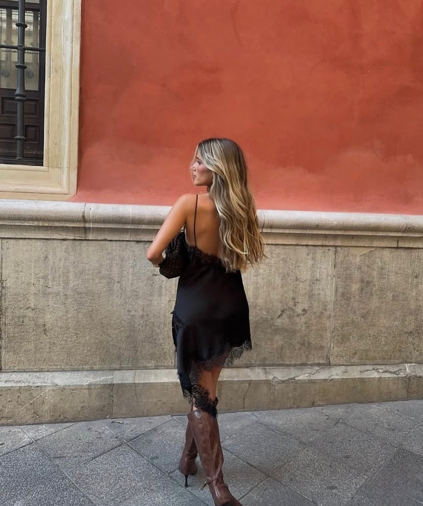 Brigette Satin Slip Dress