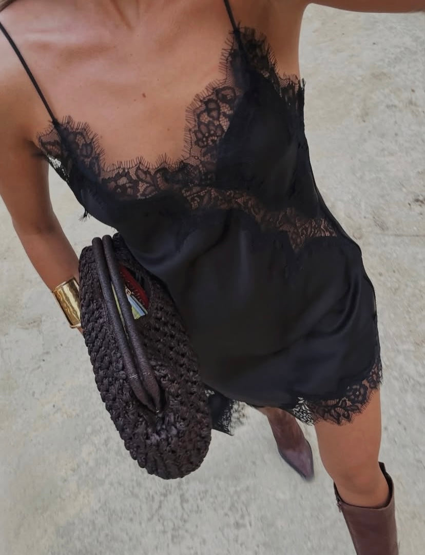 Brigette Satin Slip Dress